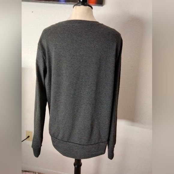 "Faith"world sweater sweatshirt Gray Long sleeve comfortable wear size XL - Picture 8 of 14